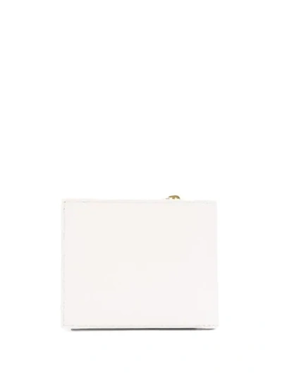 Shop Thom Browne Printed Logo Wallet In White