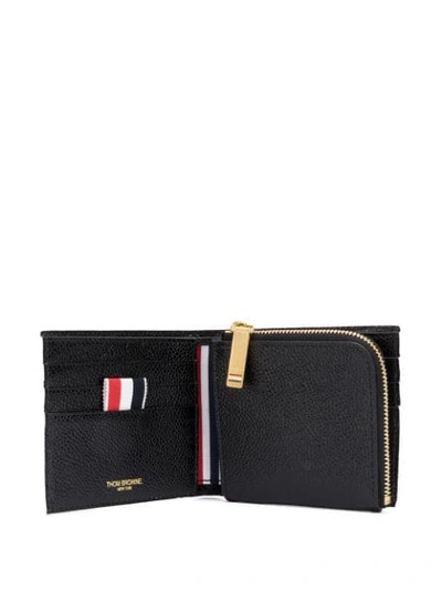 Shop Thom Browne Printed Logo Wallet In White