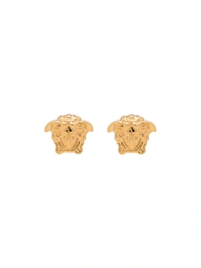 VERSACE MEDUSA HEAD STUD EARRINGS - 金色