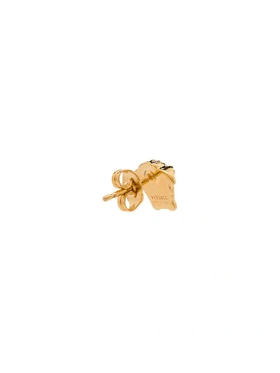 Shop Versace Medusa Head Stud Earrings In Gold