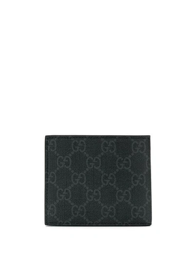 GUCCI GG SUPREME EAGLE PRINT WALLET - 黑色