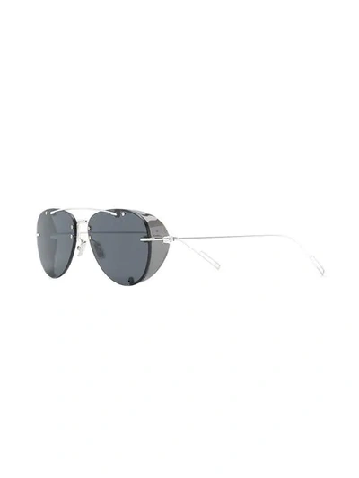 Shop Dior Chroma 1 Aviator Sunglasses In 0102k Palladium
