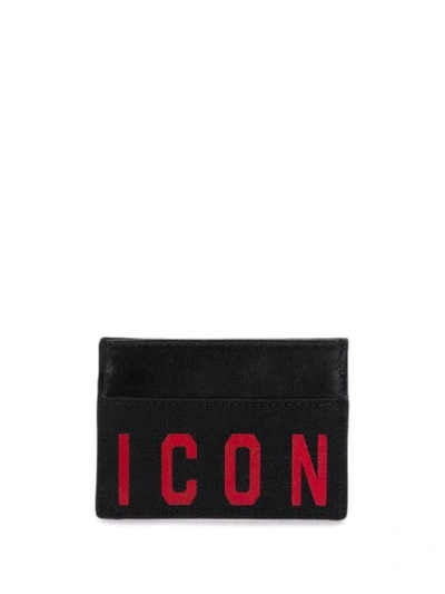 Shop Dsquared2 Icon Cardholder In Black