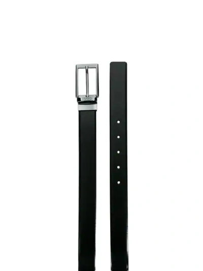 Shop Hugo Boss Reversible Belt In Black