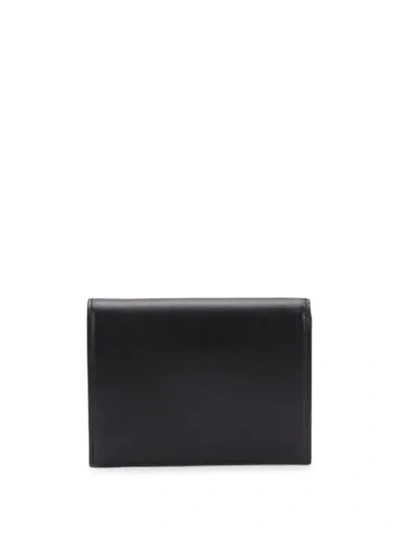 Shop Saint Laurent Snap Fastening Card Holder In Black