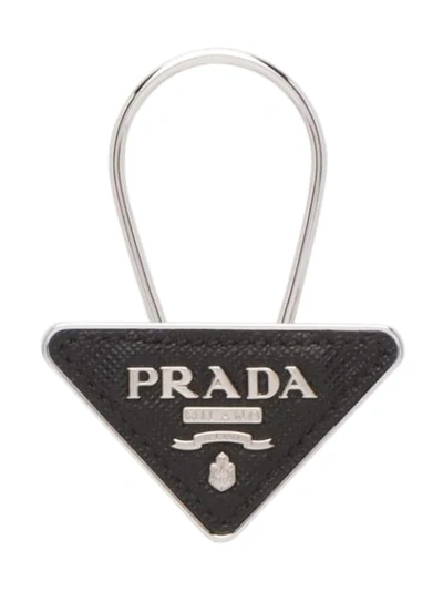 Shop Prada Triangle In Black