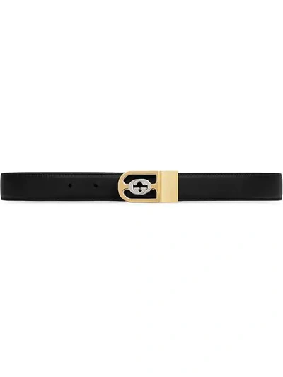 Shop Gucci Gg Reversible Belt In Black