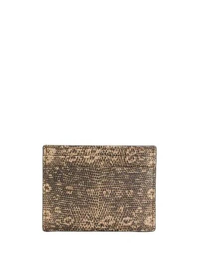 Shop Etro Animal Print Cardholder - Neutrals