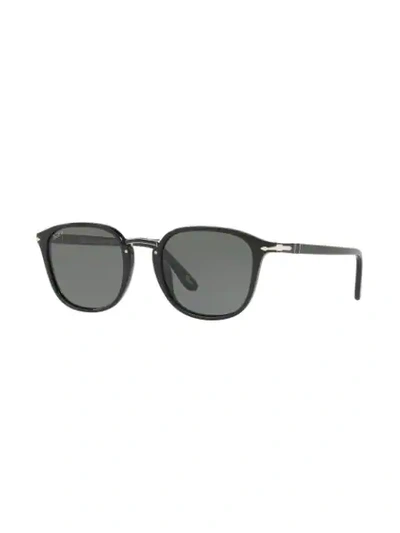 Shop Persol Square Sunglasses In Black