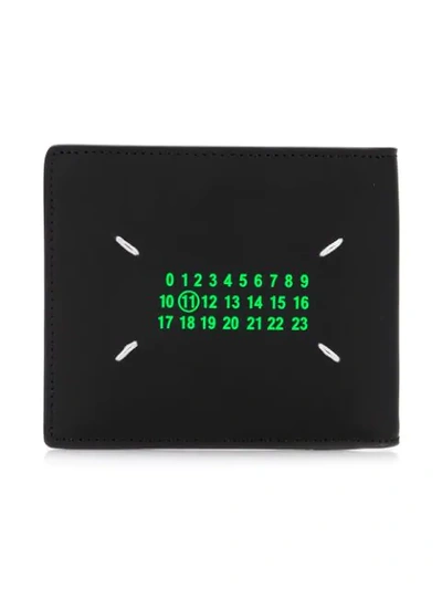 Shop Maison Margiela 11 Print Billfold Wallet In T8013 Black