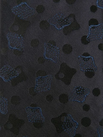 Shop Gieves & Hawkes Abstract Print Tie In Blue