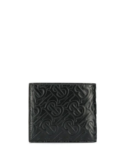 Shop Burberry Monogram International Bifold Wallet - Black