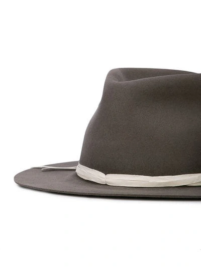 Shop Nick Fouquet Fedora Hat In Grey