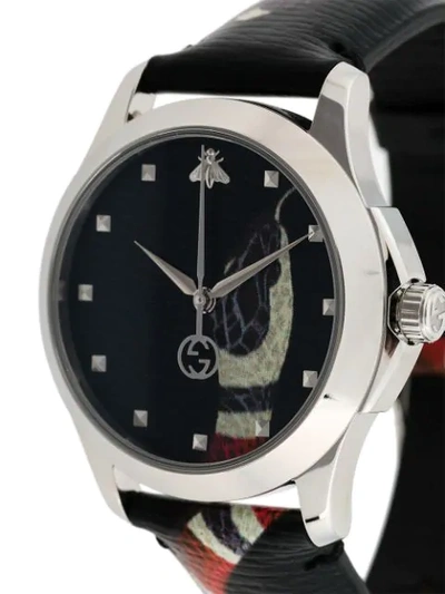 Shop Gucci Le Marché Des Merveilles Chrono Watch In Black