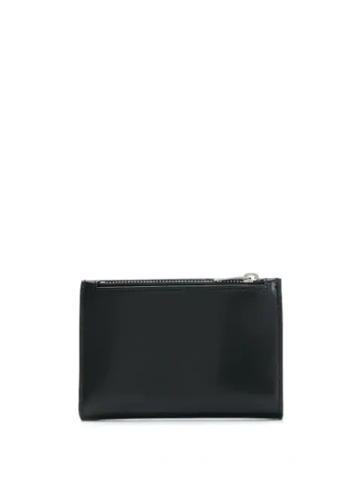 Shop Saint Laurent Monogram Small Zipped Wallet In Black