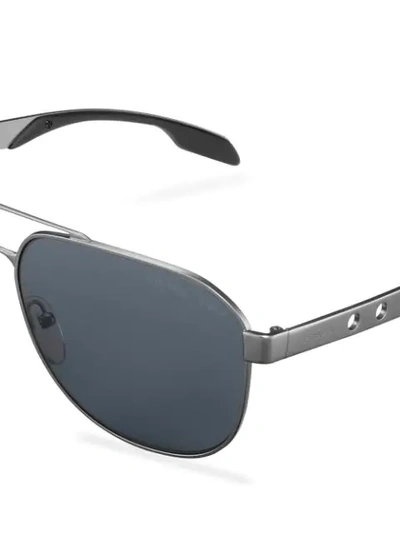 Shop Prada Aviator Sunglasses In Metallic