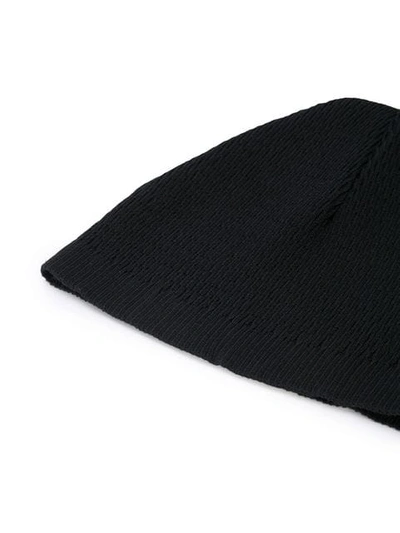 Shop Julius Knitted Beanie In Black