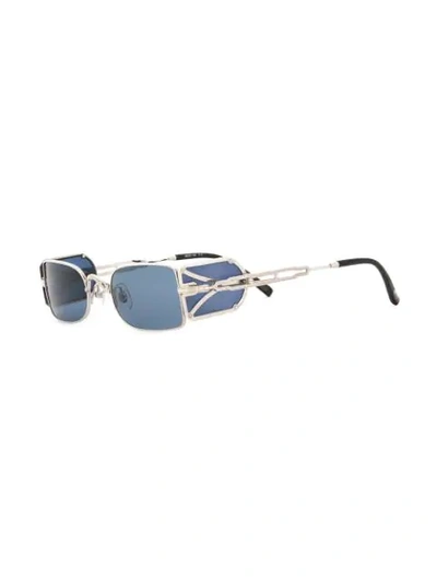 Matsuda Square Shaped Sunglasses In Metallic