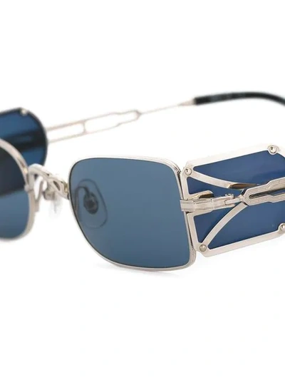 Shop Matsuda Square Shaped Sunglasses In Metallic