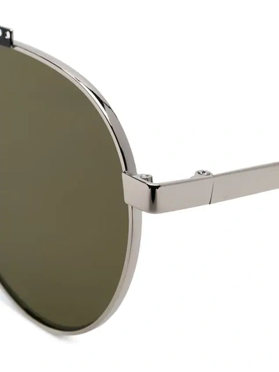 Shop Oxydo Tinted Aviator Sunglasses In Metallic