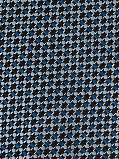 Shop Gieves & Hawkes Embroidered Tie - Blue