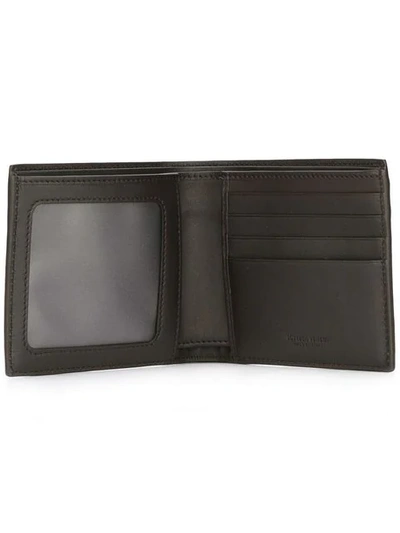 Shop Bottega Veneta Interlaced Bi-fold Wallet In Brown
