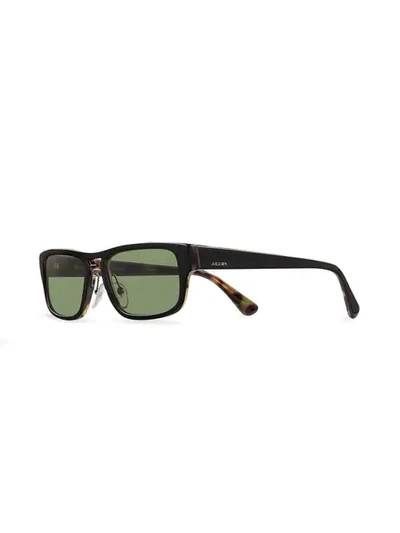 Shop Prada Square Sunglasses In Black