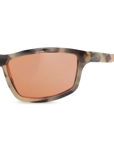 Shop Burberry Wrap Frame Sunglasses In Brown