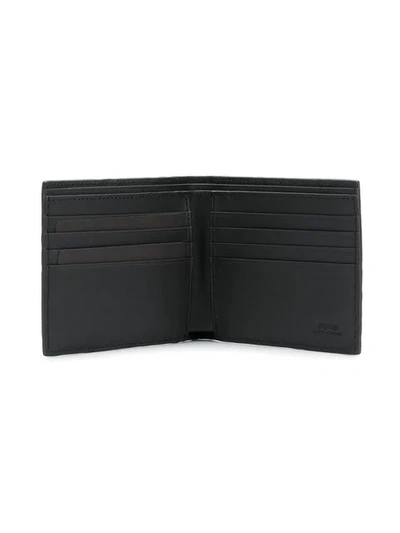 Shop Fendi Ff Motif Bi-fold Wallet In Black