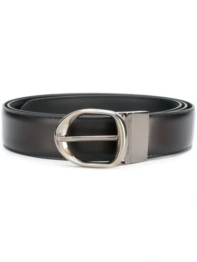 Shop Ermenegildo Zegna Reversible Belt - Brown