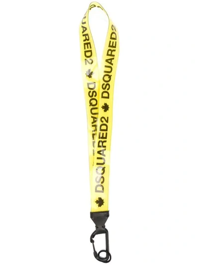 Shop Dsquared2 Lanyard Necklace In Yellow