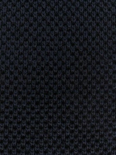 Brunello Cucinelli Knitted Style Tie In Blue