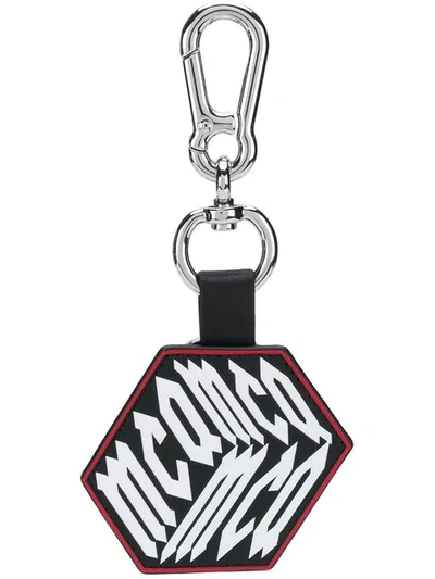 Shop Mcq By Alexander Mcqueen Cubic Style Keyring In Black