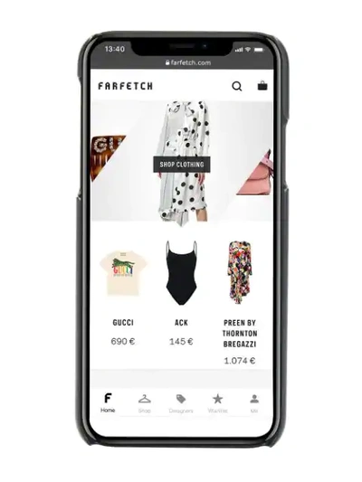Shop Ferragamo Gancini Iphone X Phone Cover In Black