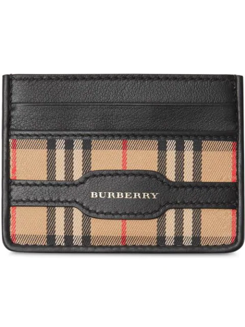 Burberry 1983 Check And Leather Card 