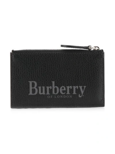 Shop Burberry Cardholder With Logo Print In Red
