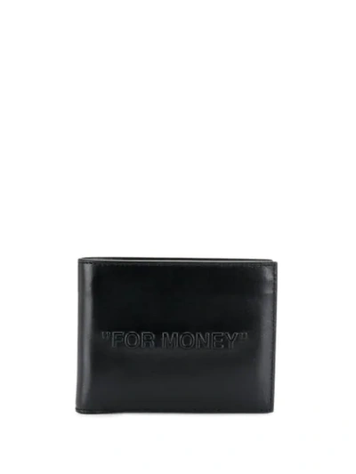 Shop Off-white For Money Bi-fold Wallet In 1010 Black Black