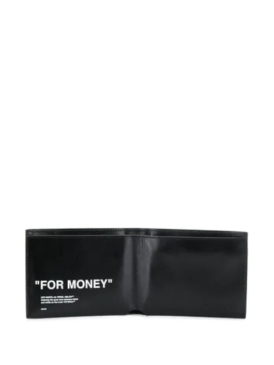 Shop Off-white For Money Bi-fold Wallet In 1010 Black Black