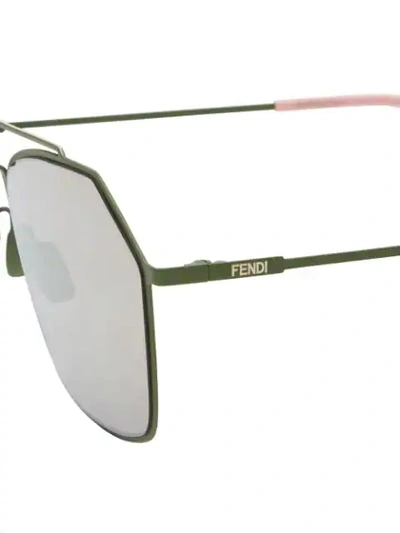 Shop Fendi Eyewear  Air Sunglasses - Green