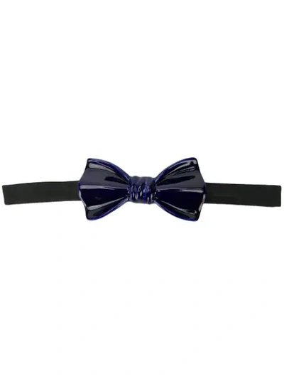 Shop Cor Sine Labe Doli Ceramic Bow Tie In Blue