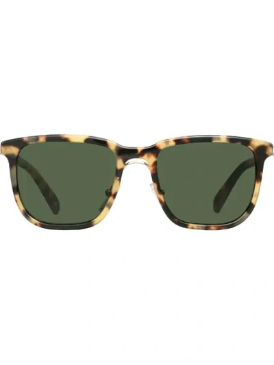 Shop Prada Square-frame Sunglasses - Green