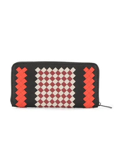 Shop Bottega Veneta Intrecciato Wallet In Black