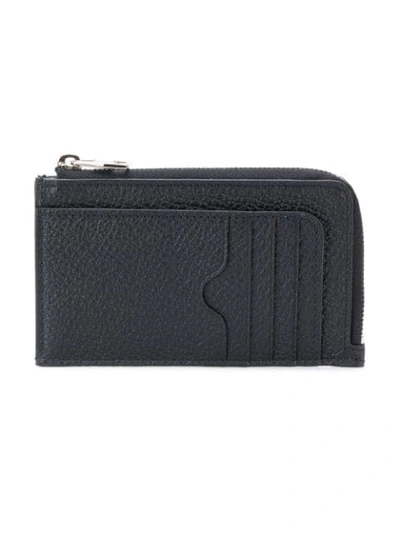 Shop Alexander Mcqueen Logo Zip Wallet In 1000 Black