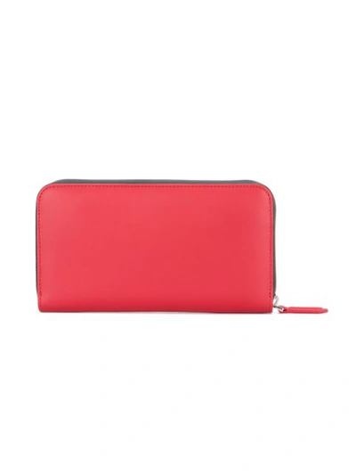 Shop Fendi Zip Around Wallet - Red