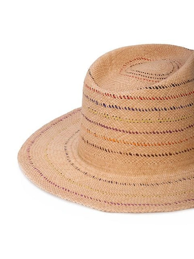 Shop Nick Fouquet Classic Straw Hat In Neutrals