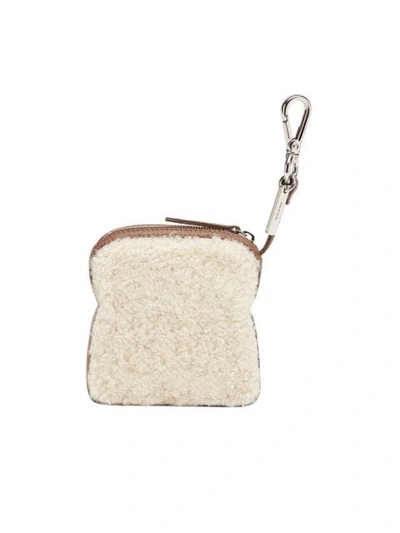 Shop Fendi Ff Logo Key Ring In White