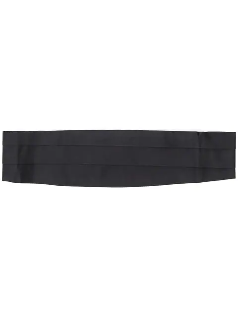Canali Cummerbund Belt In Black | ModeSens