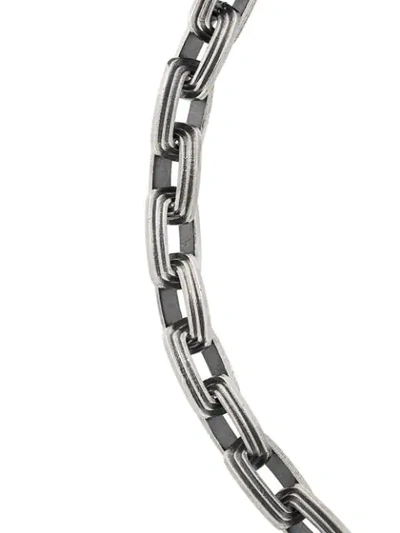Shop M Cohen The 10mm Equinox Link Bracelet In Silver