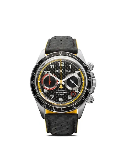Shop Bell & Ross Br V2-94 R.s.18 41mm In Grey, Black, Red And Yellow