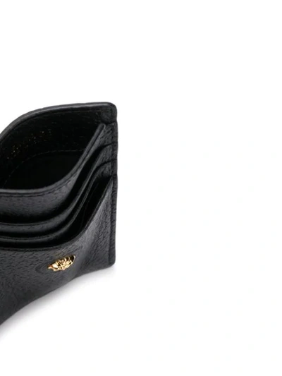 Shop Versace Small Medusa Appliqué Card Holder - Black
